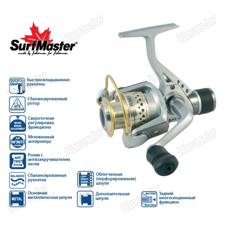 Безынерционая катушка Surf Master Patriot 4000A